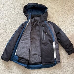 Hawke & co coat jacket hood puffer rain performance snow dynamic sport fiber 6